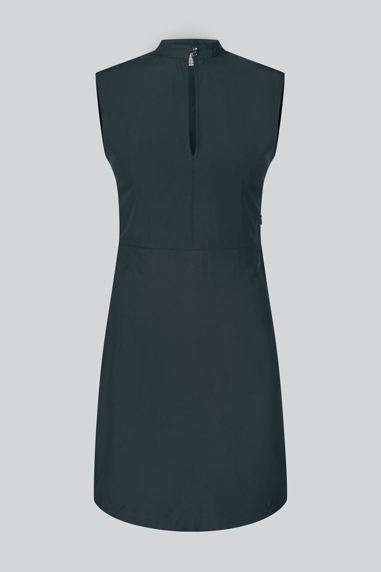 High Neck Sleeveless Dress With Keyhole Detail