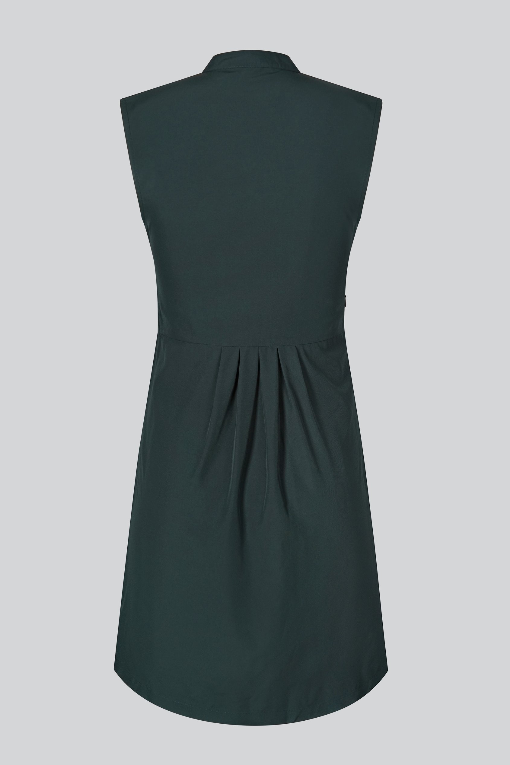 High Neck Sleeveless Dress With Keyhole Detail