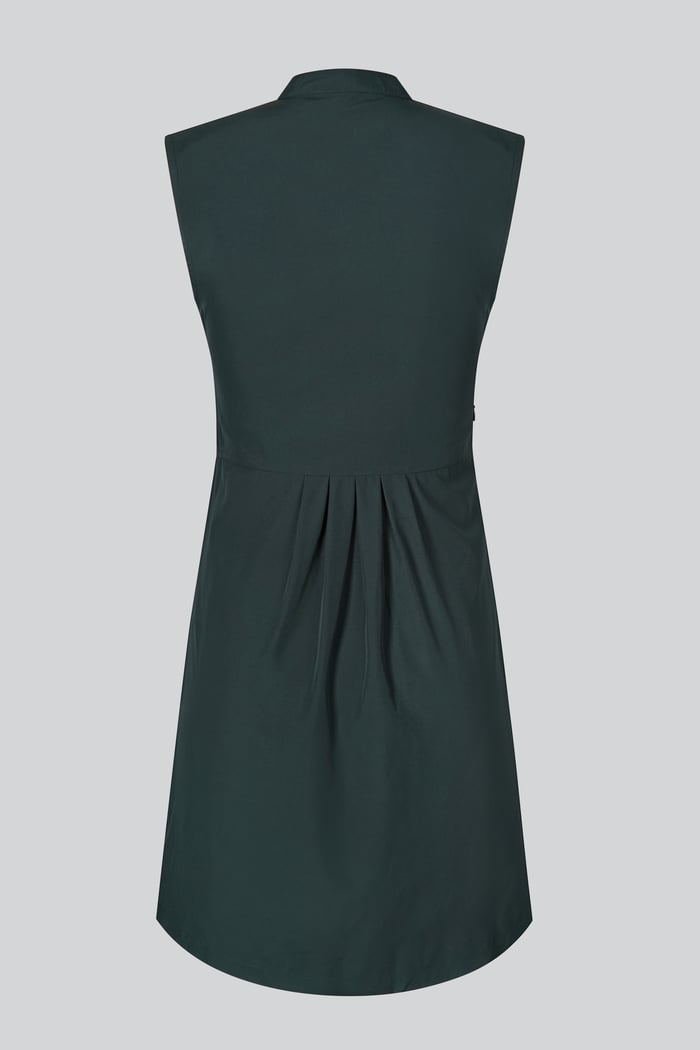High Neck Sleeveless Dress With Keyhole Detail