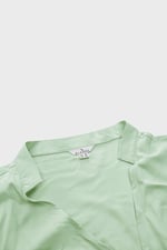 Long Sleeves Wrap Blouse