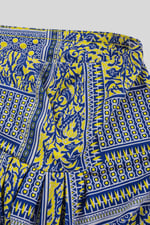 Asymmetric Printed Jersey Mini Skirt