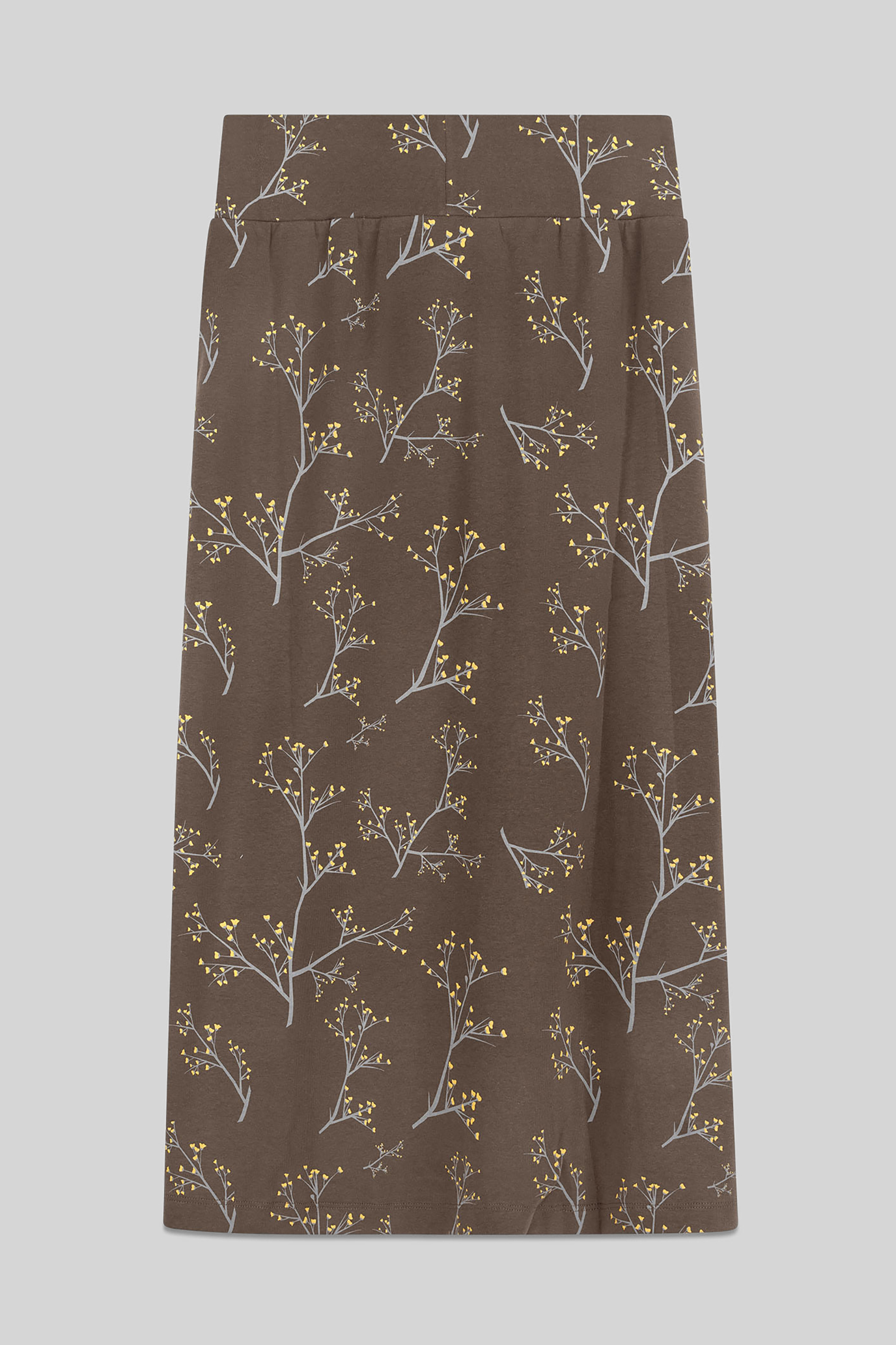 Women High Waist Lace Up A-Line Midi Skirt