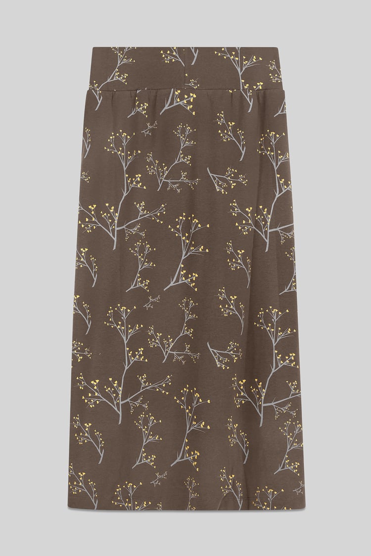 Women High Waist Lace Up A-Line Midi Skirt