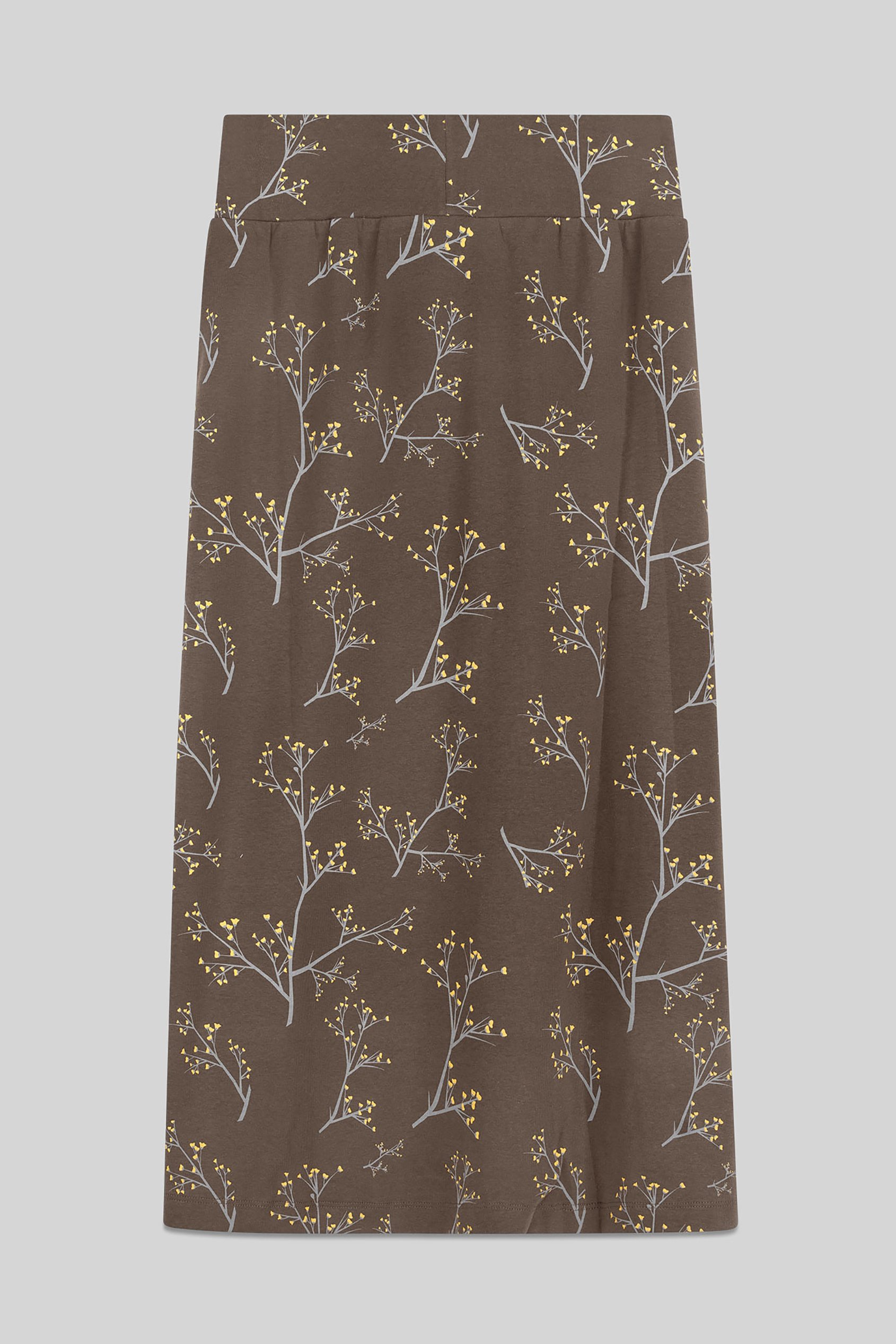 Women High Waist Lace Up A-Line Midi Skirt