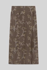 Women High Waist Lace Up A-Line Midi Skirt