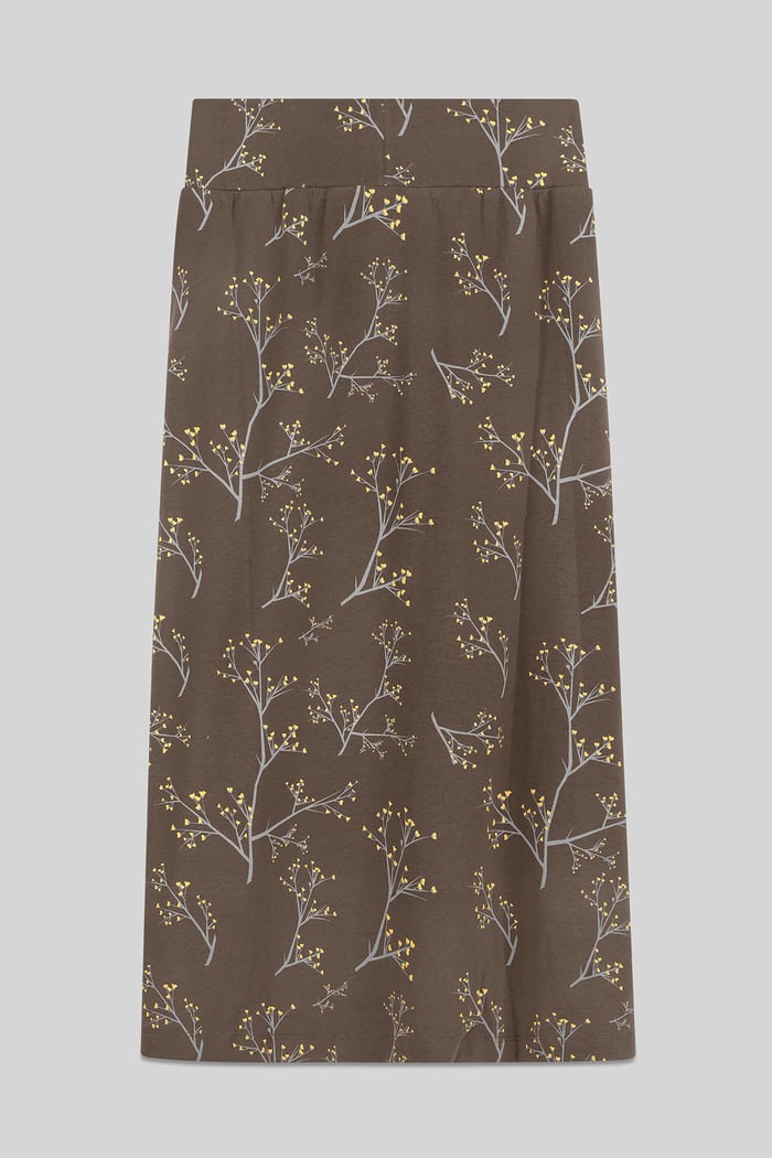 Women High Waist Lace Up A-Line Midi Skirt