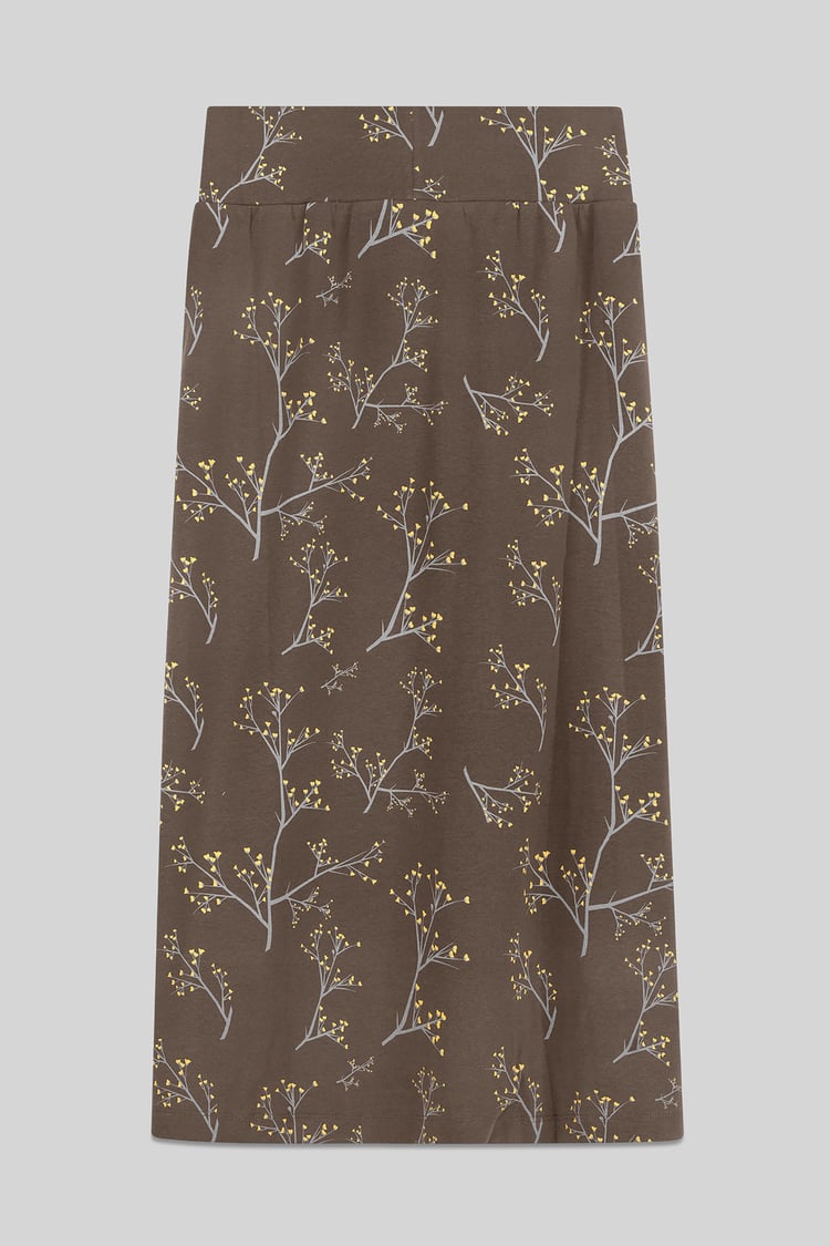 Women High Waist Lace Up A-Line Midi Skirt