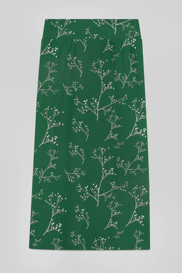 Women High Waist Lace Up A-Line Midi Skirt