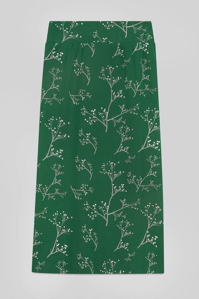 Women High Waist Lace Up A-Line Midi Skirt