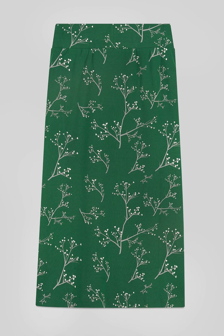 Women High Waist Lace Up A-Line Midi Skirt