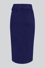 Button Detail Midaxi Skirt with Buckle Belt