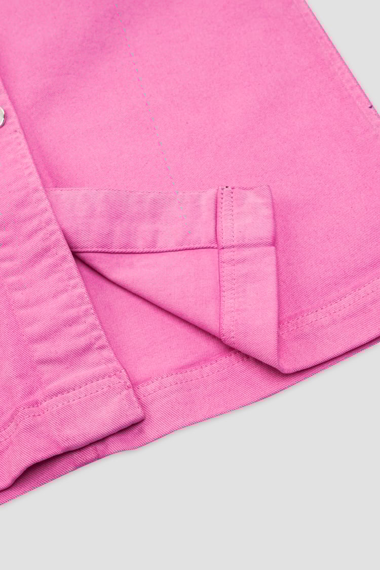 Coloured Denim Midi Skirt