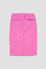 Coloured Denim Midi Skirt