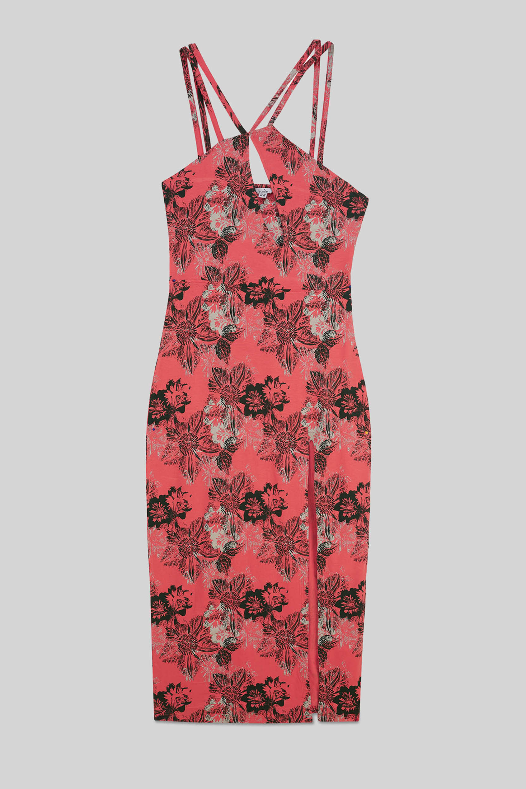 One Shoulder Floral Printed Maxi Dress