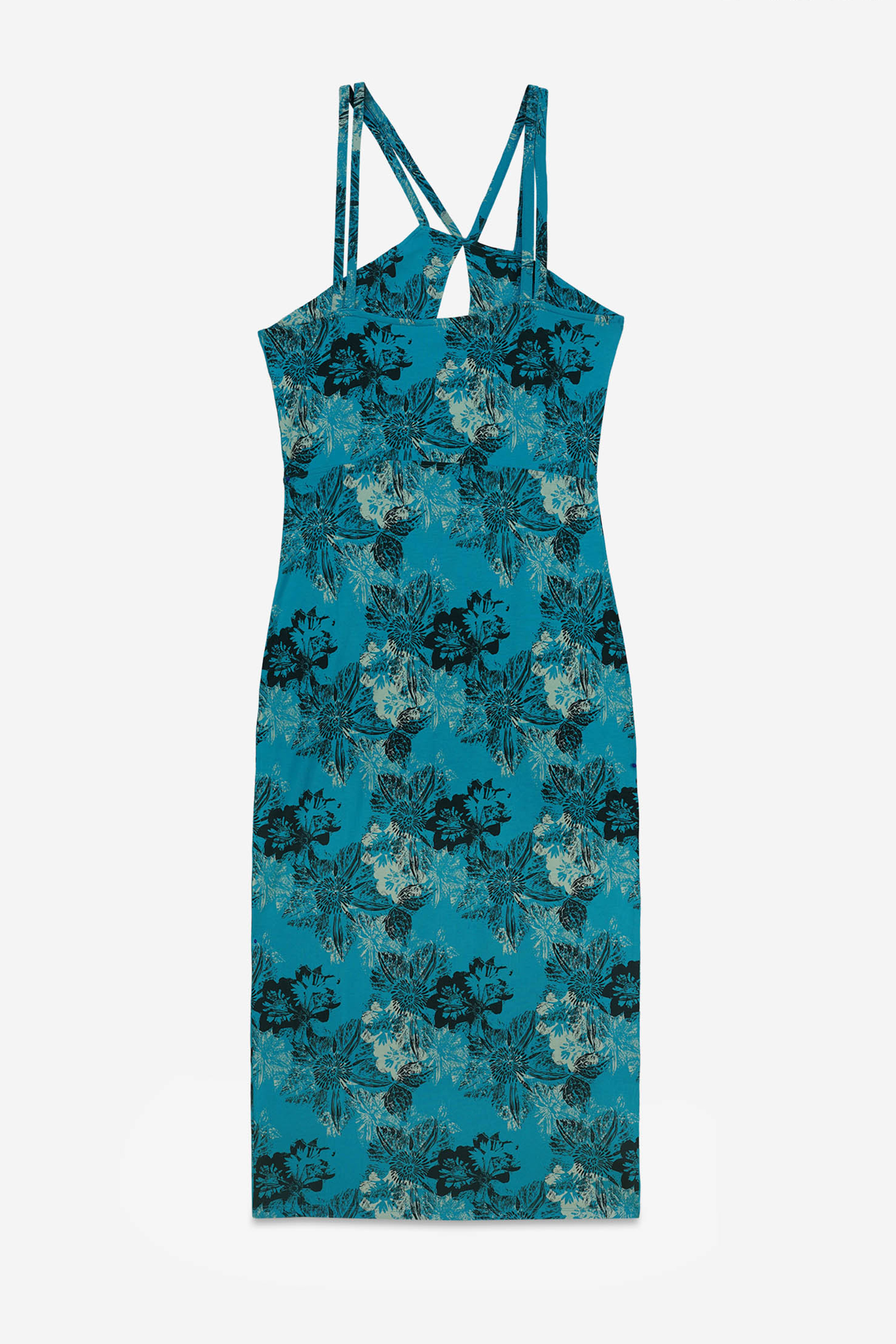 One Shoulder Floral Printed Maxi Dress