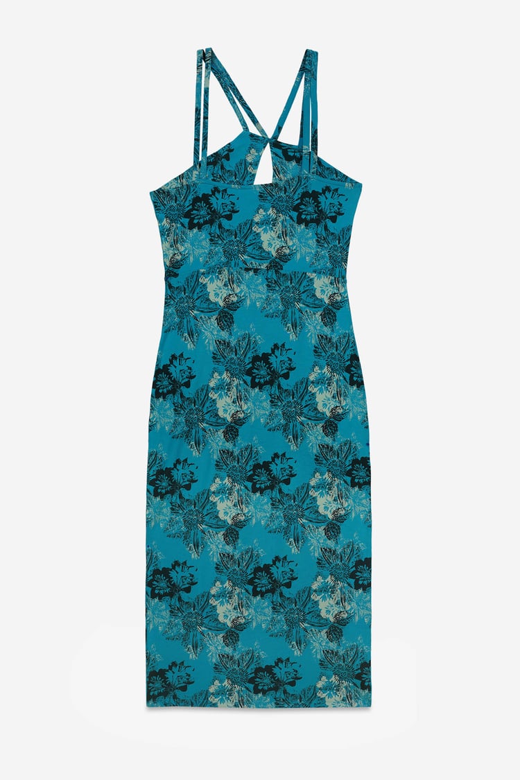 One Shoulder Floral Printed Maxi Dress