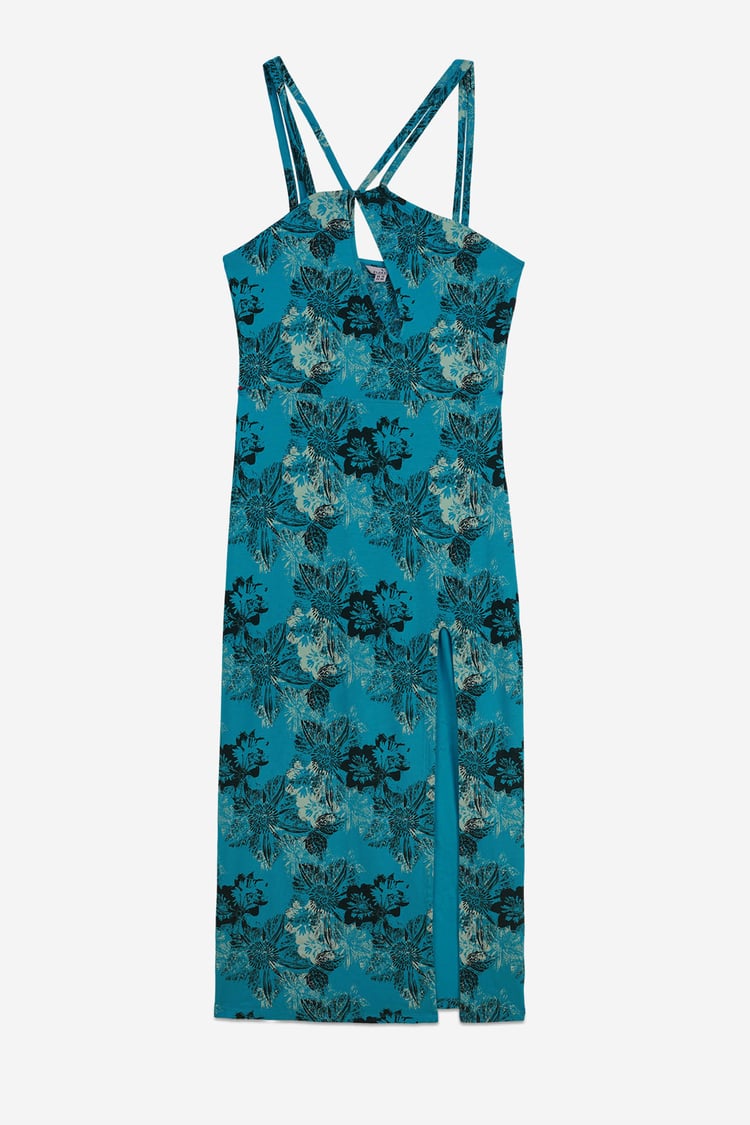 One Shoulder Floral Printed Maxi Dress