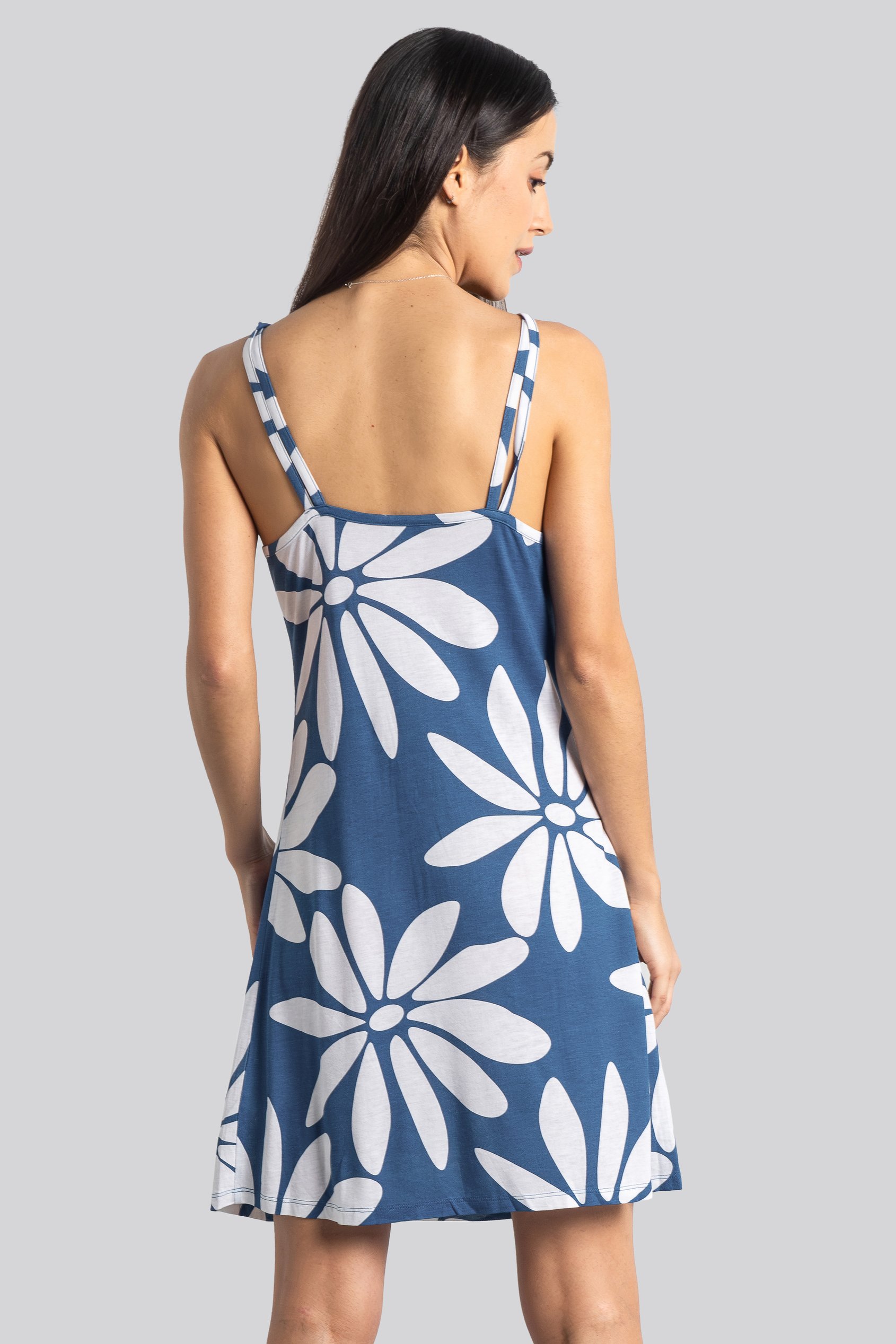 Pleated Details Double Strap Cami Dress