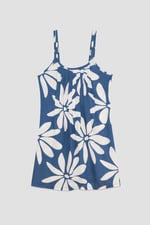 Pleated Details Double Strap Cami Dress