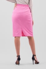 Split Back Terry Midi Skirt