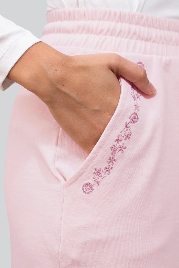 Split Back Terry Midi Skirt