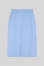 Split Back Terry Midi Skirt