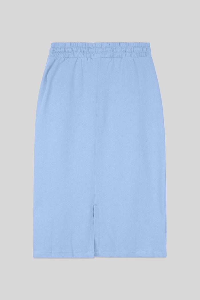 Split Back Terry Midi Skirt