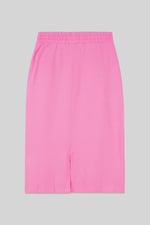 Split Back Terry Midi Skirt
