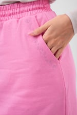 Split Back Terry Midi Skirt