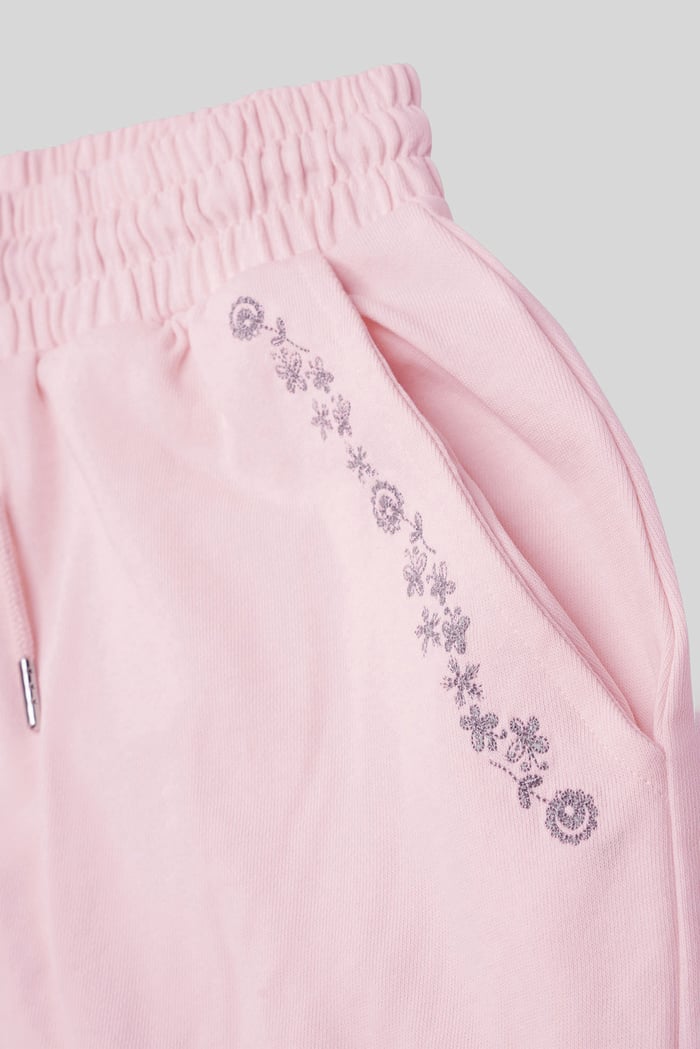 Split Back Terry Midi Skirt