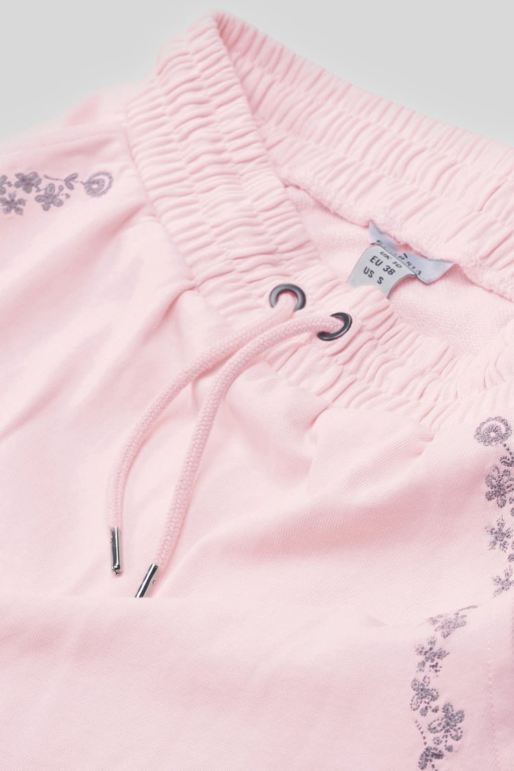 Split Back Terry Midi Skirt