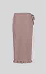 Tie Waist Wrap Maxi Skirt