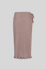 Tie Waist Wrap Maxi Skirt