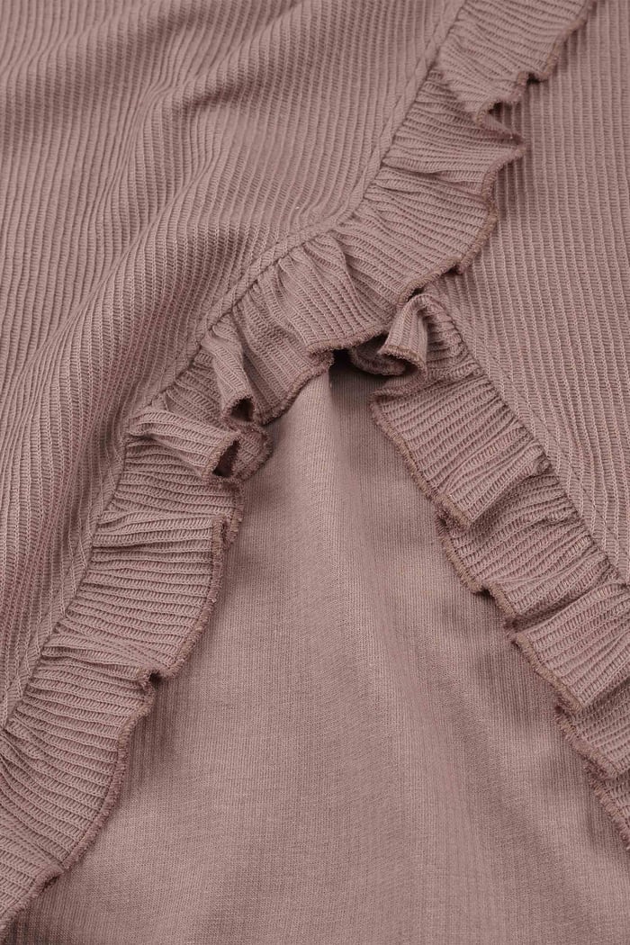 Tie Waist Wrap Maxi Skirt