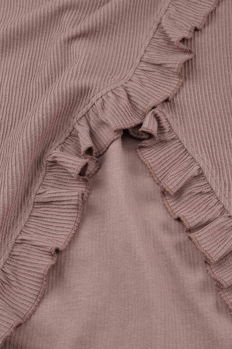 Tie Waist Wrap Maxi Skirt