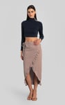 Tie Waist Wrap Maxi Skirt