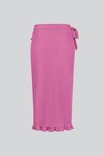 Tie Waist Wrap Maxi Skirt