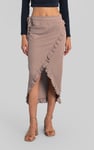 Tie Waist Wrap Maxi Skirt