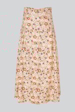 High Waist Viscose Midi Skirt