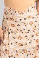 High Waist Viscose Midi Skirt