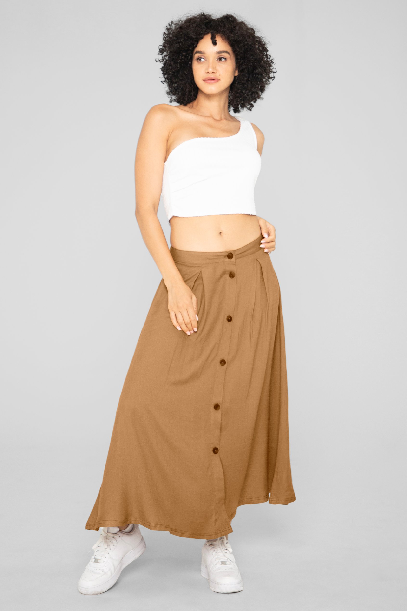 A-Line Front Button Through Skirts