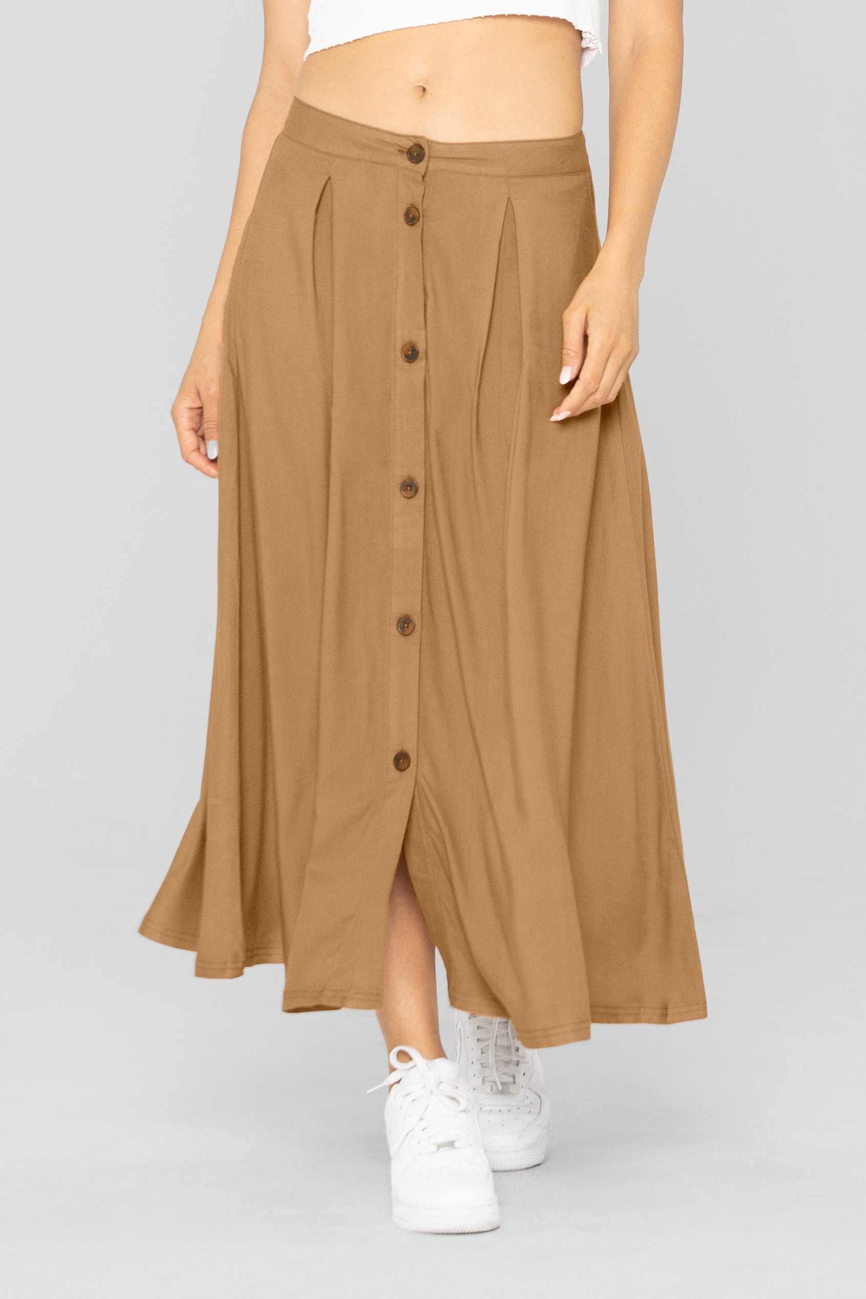 A-Line Front Button Through Skirts