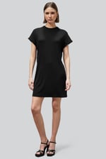 Patch Cut Lace Jersey Dress