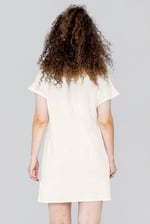 Patch Cut Lace Jersey Dress