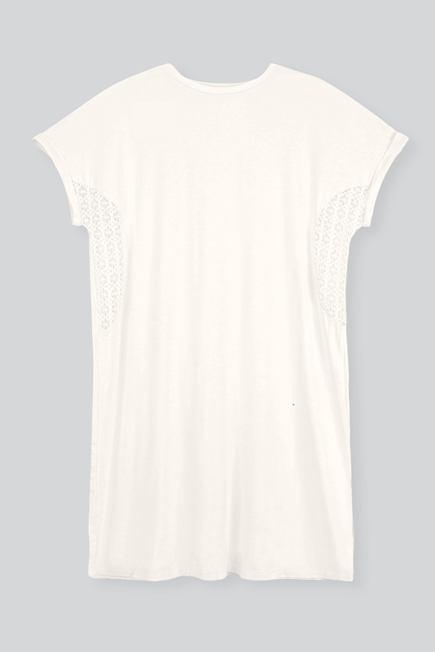 Patch Cut Lace Jersey Dress