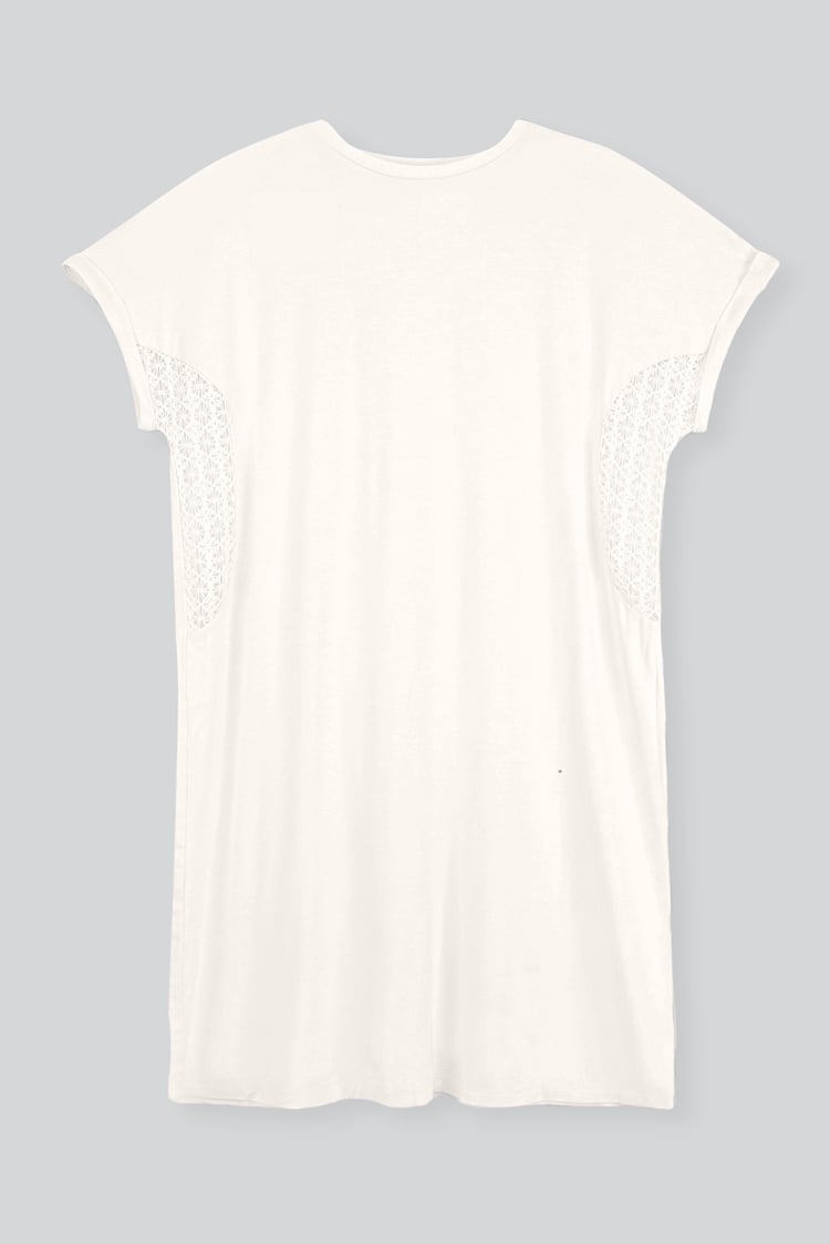 Patch Cut Lace Jersey Dress