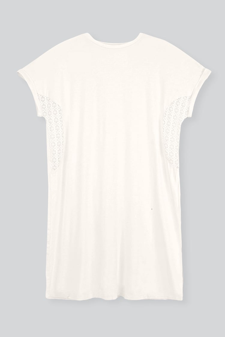 Patch Cut Lace Jersey Dress