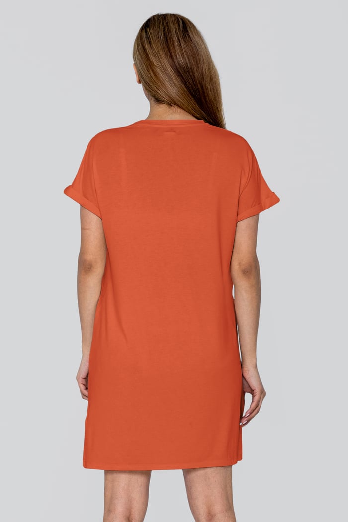 Patch Cut Lace Jersey Dress