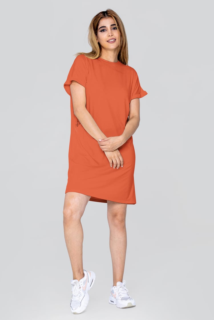 Patch Cut Lace Jersey Dress