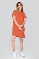 Patch Cut Lace Jersey Dress